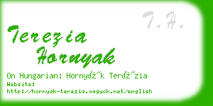 terezia hornyak business card